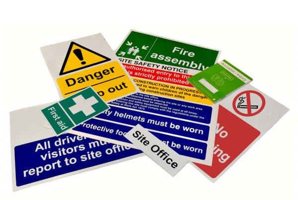Site Sign Pack - Selection C - The Complete Selection Of Safety Notices For Safety Compliance Suitable For A Wide Variety Of Sites.