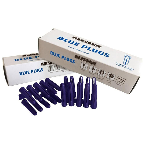 Blue Expansion Wall Plug (10.0mm) - (Qty 100)
