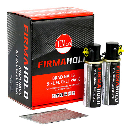 FirmaHold Collated Brad Nails & Fuel Cells - 16 Gauge - Angled - Galvanised