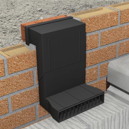 Manthorpe Telescopic Underfloor Ventilator Black G960