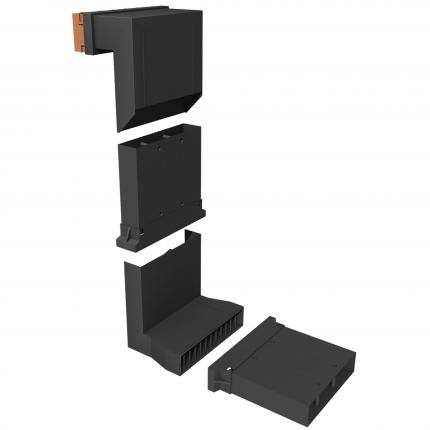 Manthorpe Vertical Extension Sleeve Black G961