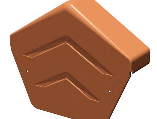 Manthorpe SmartVerge PVCu Angled Ridge End Caps - GDV-END-A