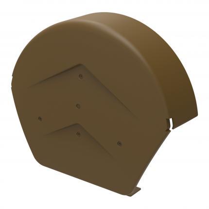 Manthorpe Brown Polypropylene Dry Verge, Tile End Cap, Eaves Closure & Ridge Caps GPPV