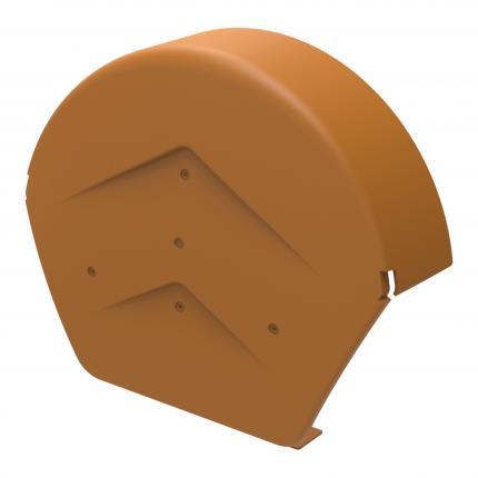 Manthorpe Terracotta Polypropylene Dry Verge, Tile End Cap, Eaves Closure & Ridge Caps GPPV