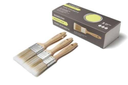 Hamilton Prestige Synthetic 3 Brush Box Set 1" 1.5" and 2"