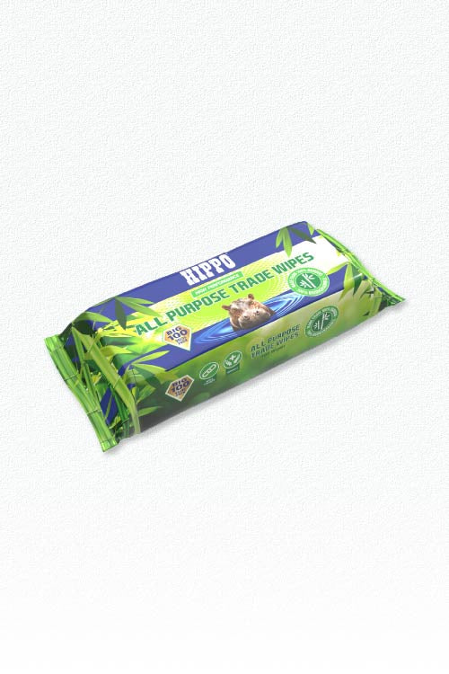 Hippo Multi-Purpose Bamboo Wipes Large (80 Pack)