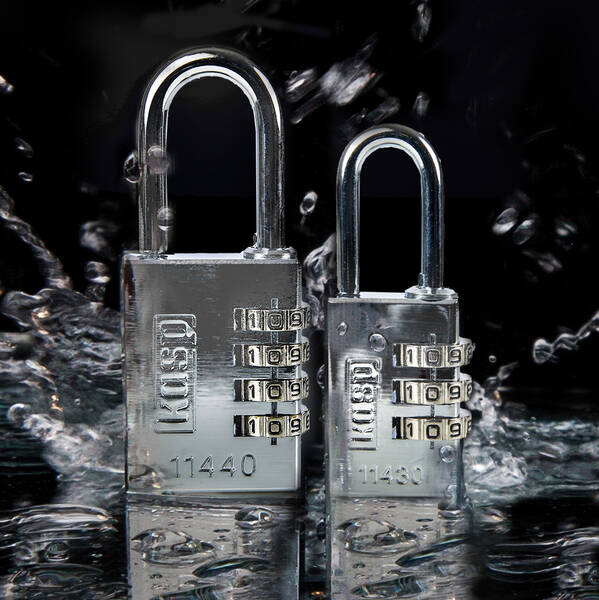 Kasp Marine combination padlock 30mm or 40mm - Stainless Steel