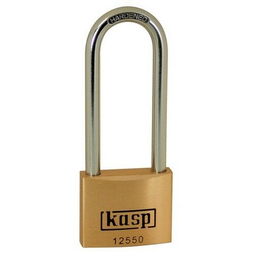 Kasp Premium Brass Padlock 50mm Long Shackle