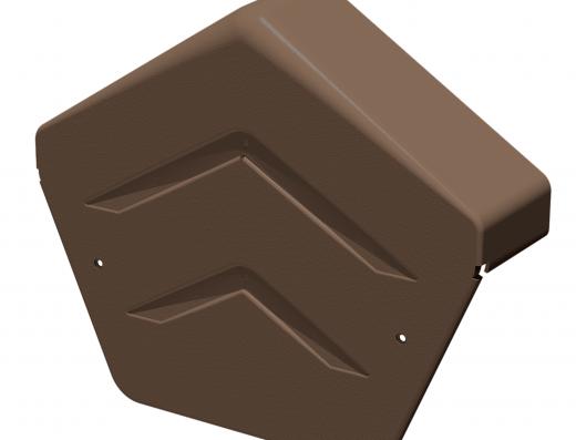 Manthorpe SmartVerge PVCu Angled Ridge End Caps - GDV-END-A