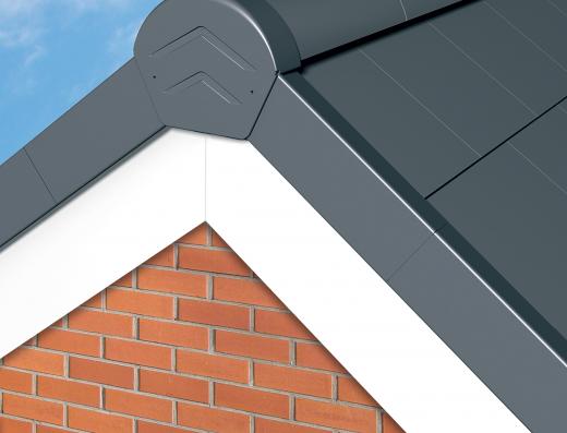 Manthorpe SmartVerge PVCu Angled Ridge End Caps - GDV-END-A