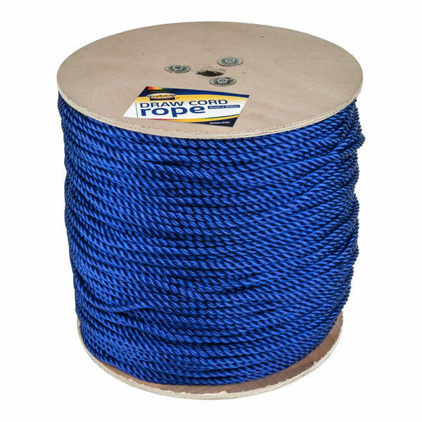 Polypropylene Draw Cord Rope 6mm By 500m drum