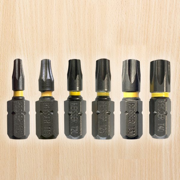 T40 X 25mm C6.3 (Pack 2) Reisser Torsion Screwdriver Bit