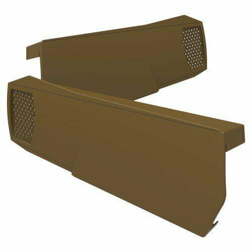 Manthorpe Brown Polypropylene Dry Verge, Tile End Cap, Eaves Closure & Ridge Caps GPPV