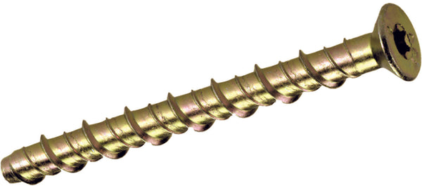 Thunderbolt Countersunk T25 Torx Drive. Zinc/Yellow.