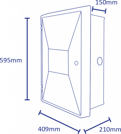 Timloc Recessed Electrical Meter Box 30011