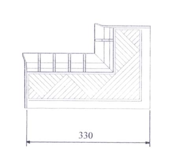 Manthorpe Catchment Corner Tray Left / Right GW293CC-RH/LH