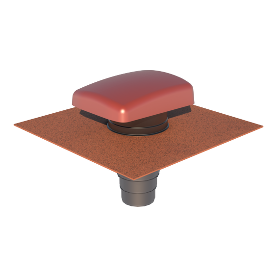 Ubbink Ventilation Tile Hooded Universal UB41 + Adaptor (Select Colour)
