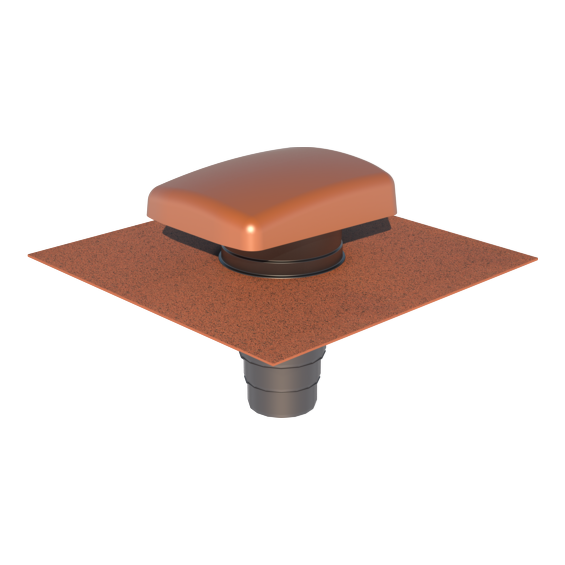 Ubbink Ventilation Tile Hooded Universal UB41 + Adaptor (Select Colour)