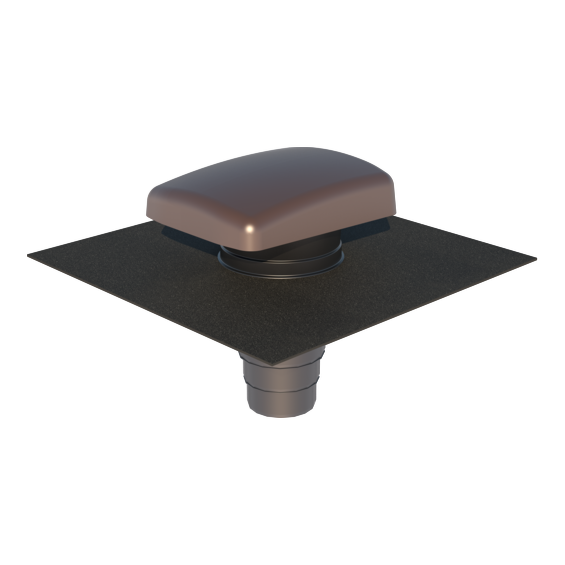 Ubbink Ventilation Tile Hooded Universal UB41 + Adaptor (Select Colour)